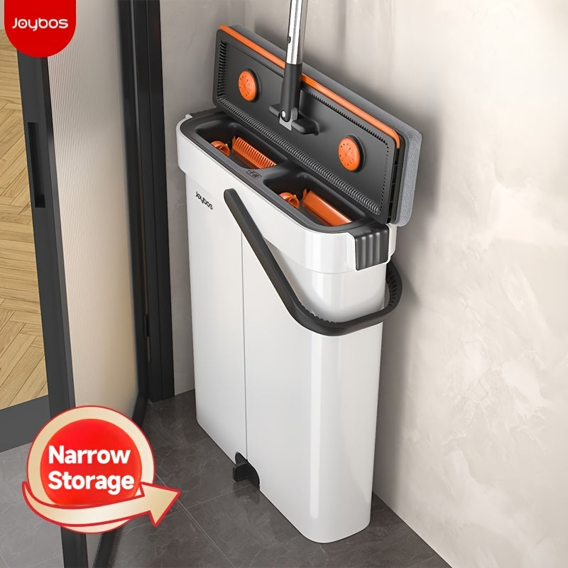 [Narrow Gap Magic] Hand-free Flat Mop And Bucket, Home Floor Cleaning, Recommended for Bedrooms, Living Rooms, Bathrooms, Kitchens, Patios, for Vinyl Wood And Tile Floors, Floor Cleaning, Cleaning Supplies, Cleaning Tools, Ho