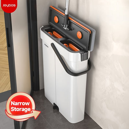 [Narrow Gap Magic] Hand-free Flat Mop And Bucket, Home Floor Cleaning, Recommended for Bedrooms, Living Rooms, Bathrooms, Kitchens, Patios, for Vinyl Wood And Tile Floors, Floor Cleaning, Cleaning Supplies, Cleaning Tools, Ho