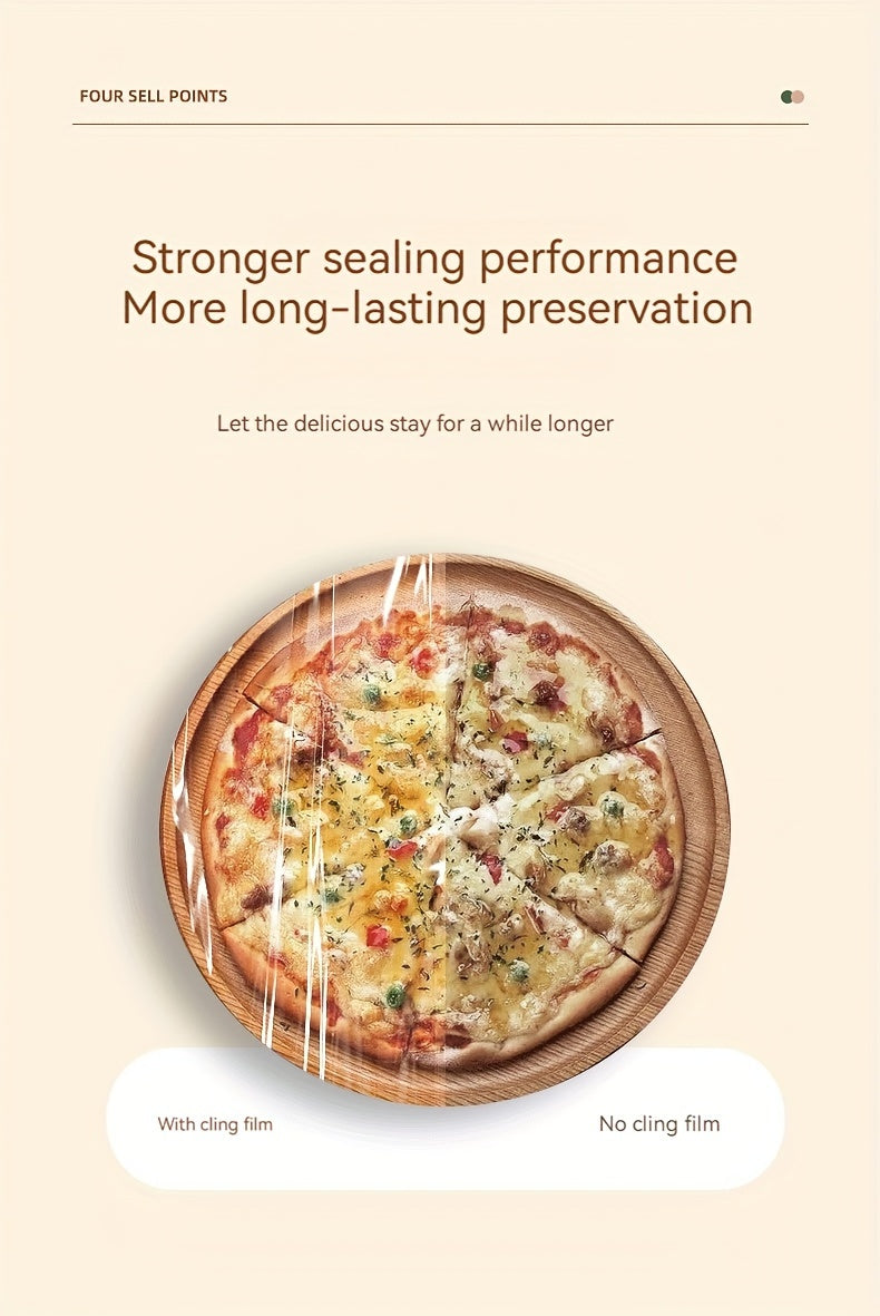 1pc Plastic Film Cutter, Fresh Film Cutter Dispenser, Refrigerator Magnetic Plastic Film Universal Cutting Box, Magnetic Refillable Plastic Packaging Dispenser With Cutter, Kitchen Tin Paper Cutting, Kitchen Tools