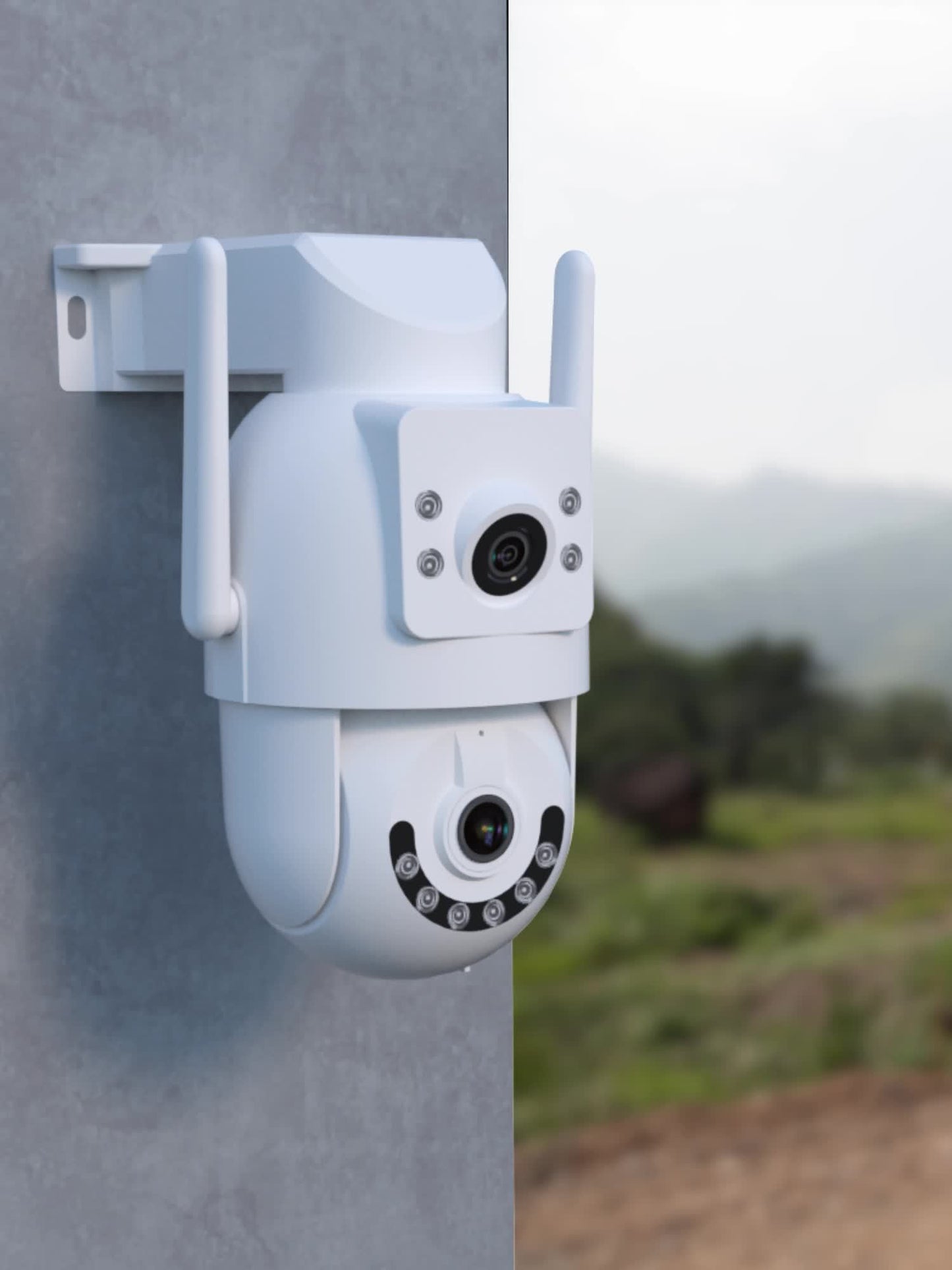 JOOAN AI- 360° Pan-Tilt-Zoom Security  with Full HD 1296P, Night Vision, Motion Detection, 24/7 Recording, 2.4G/5G WiFi, Cloud Storage, Siren Alarm, Indoor/Outdoor Surveillance  with AI Tracking,, Compatible with Smartphones