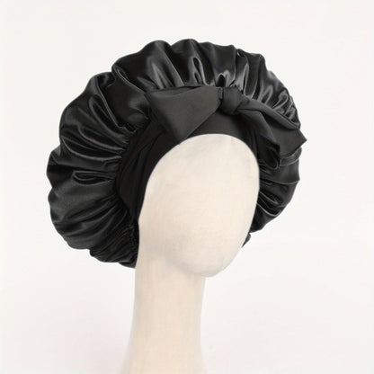 Hat, Satin Bonnet Silk Bonnet Adjustable Bonne For Sleeping Hair Bonnet With Tie Band Bonnets For Women Men