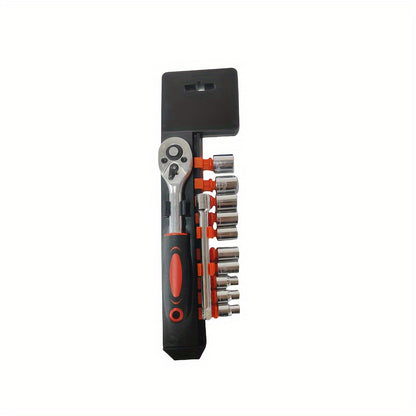 1set 1/4 New Upgrade Wrench Socket Set Hardware Car Boat Motorcycle Bicycle Repairing Tool