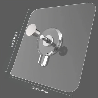 20pcs Modern Wall Mounted Practical Hooks - Easy to install, strong bonding, no drilling, waterproof plastic hooks for pictures, photo frames, posters, clocks in the kitchen and bathroom, Utility Hooks