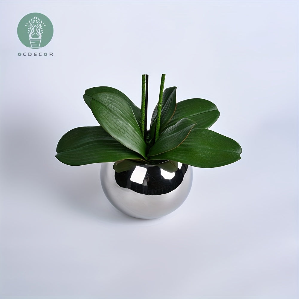 1pc, Faux Orchid, Potted Plant, Potted Flower Ornament Decorative Flower Plant, Photo Props, Outdoor Decor, Home Decor, Mother's Day Gifts Birthday Gifts