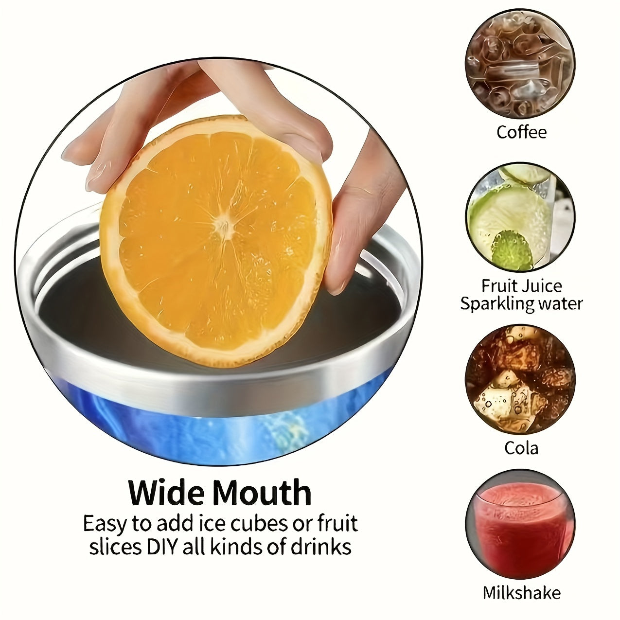 1pc 20oz/30oz Portable Insulated Tumbler With Handle And Straw Lid, Portable Large Capacity Water Bottle, 304 Stainless Steel Car Cup For Outdoor Sports, Travel & Camping, Birthday Gift For Men And Women, Christmas Gift