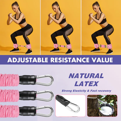 Ankle Resistance Bands with Cuffs, Ankle Bands for Working Out, Ankle Resistance Band, Glutes Workout Equipment, Butt Exercise Fitness Equipment for Women and Booty - Perfect for Home Gym Workout