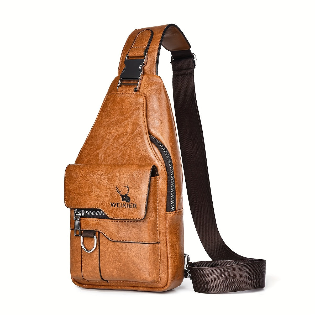 New and Wear-Resistant Men's Crossbody Bag, Handbag, Shoulder Bag, Chest Bag, Made of Wear-Resistant Fabric, with Large Capacity, Convenient to Carry, Suitable for Daily Work, Leisure, and Travel, Available in Multiple Colors