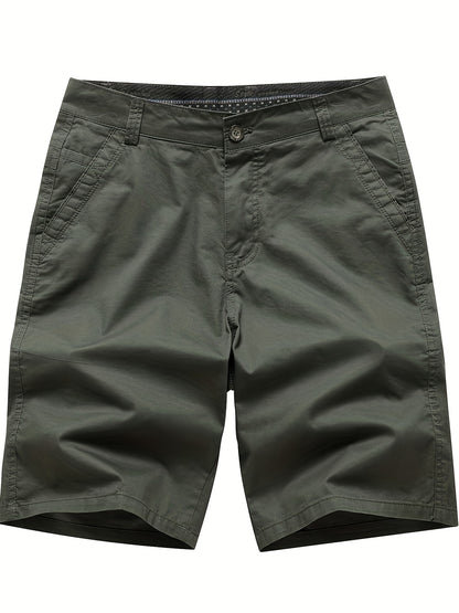 Men'S Loose-Fit Breathable Stretch Suit Shorts - Soft Light Beige-Friendly Fabric, Super Comfortable & Versatile for Work, Casual, Outdoor, and Leisure Activities, Perfect for Home, Fishing, and Gifts, Ideal to Size Up, Casua