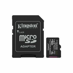 Cartão de Memória Micro SD com Adaptador Kingston SDCS3/128GB 128 GB