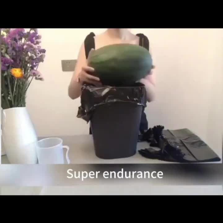 5 rolos com 100 sacos de lixo pretos portáteis cada - adequados para escritórios, cozinhas, salas de estar, casas de banho, áreas exteriores e outros usos diversos.