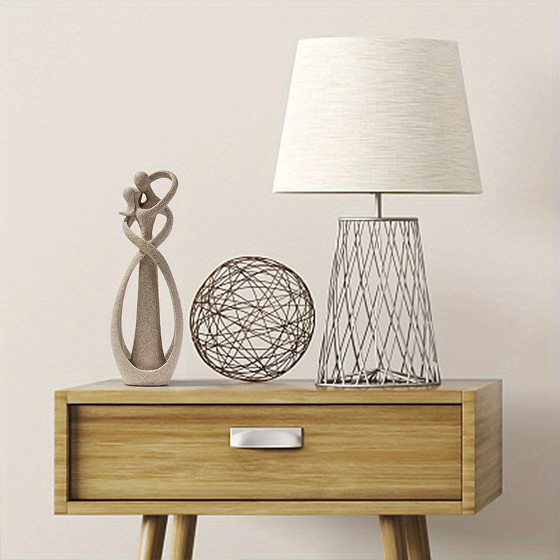 1pc, Kissing Couple Statue Abstract Sculpture Resin Statue Home Decor Modern Home Office Desktop Shelf Bookshelf Decoration, Christmas Gift