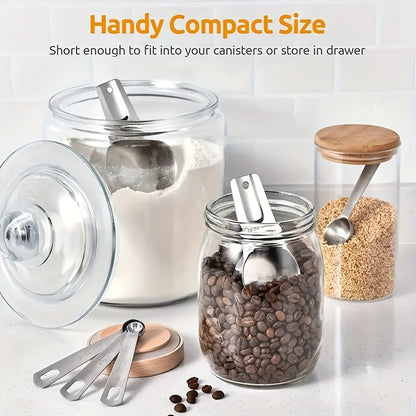 7pcs Set 20pcs Set Measuring Cup + Measuring Spoon Set 7 Stainless Steel Measuring Cups Set + 1 Level And 5 Mini Measuring Spoons for Cooking And Kitchen Measuring Spoons And Measuring Cups Baking Supplies Baking Tools