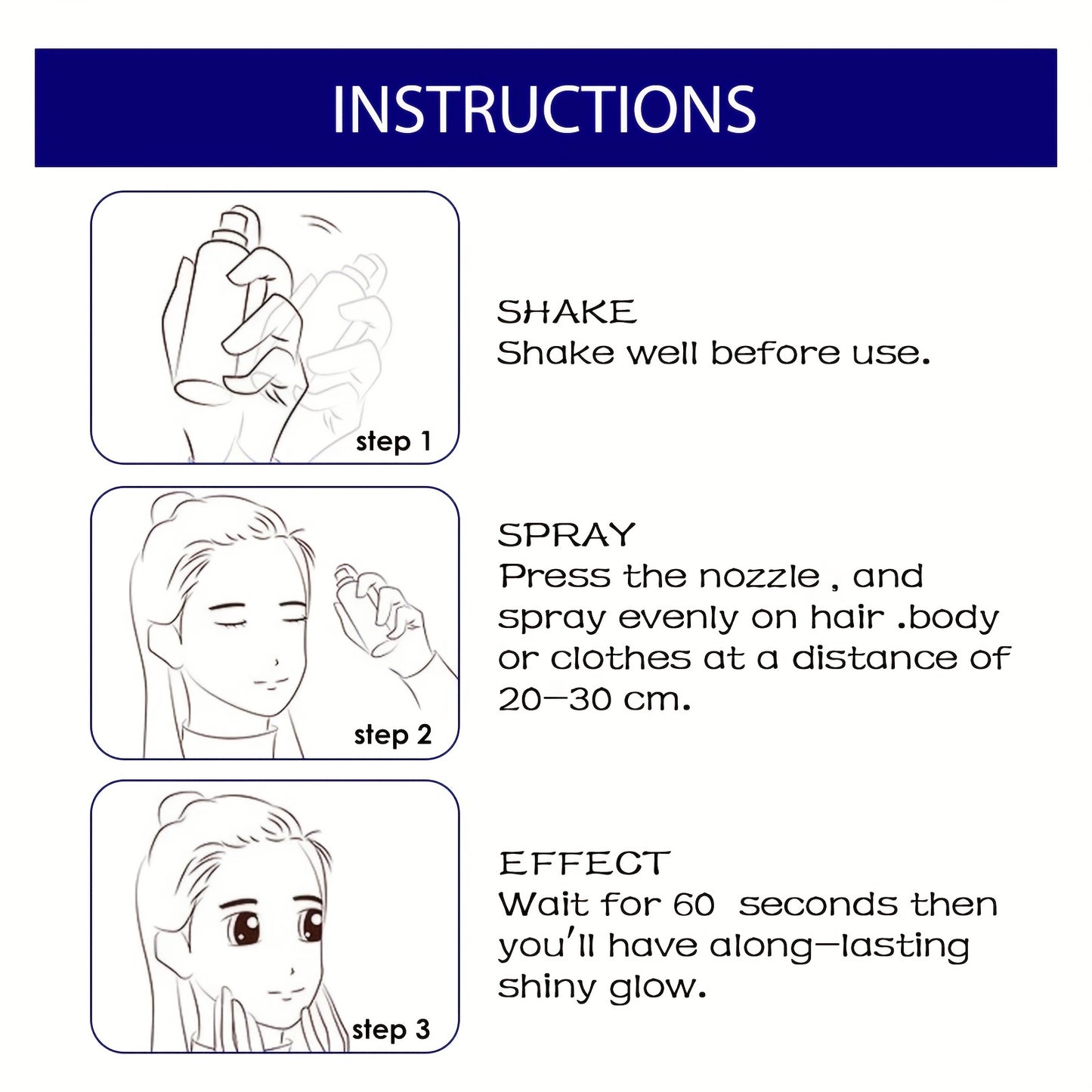 1PCS Glitter Spray Shimmer Silver Glitter Hairspray, Hair Body Glitter Spray, Silver Holographic Highlight Powder Spray For Party Perform Brighten Makeup