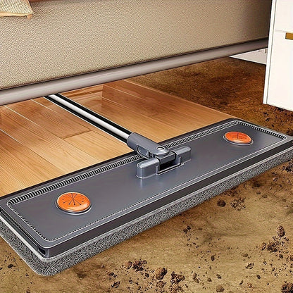 Joybos Flat Floor Mop and Bucket Set with Self-Cleaning System - Manual Squeeze Mop for Home and Office Use, ABS Material, Multisurface for Living Room, Bathroom, Kitchen, Glass Floors - No Electricity Needed