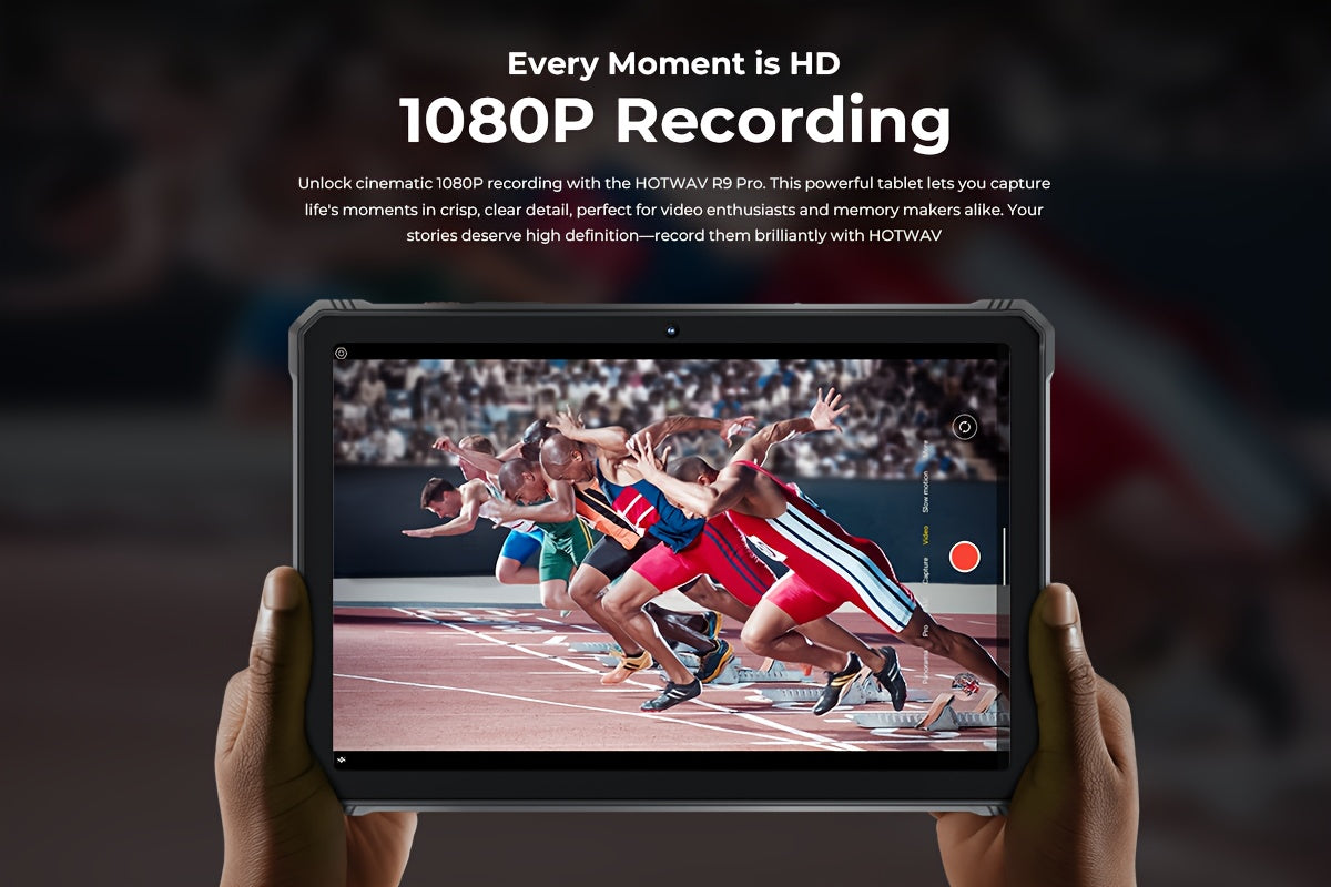 HOTWAV R9 Pro Rugged Tablet Android 14, 11 Inch HD+ Display 20080mAh Tablet, Octa-Core 20GB(14GB Expandable) RAM+256GB ROM+2TB Outdoor Tablet, 64MP+16MP Camera 4G Dual SIM/GPS, Rugged Tablet, Business Tablet, Premium Tablet,