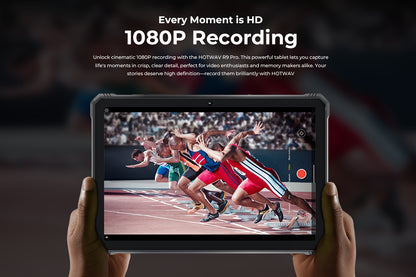 HOTWAV R9 Pro Rugged Tablet Android 14, 11 Inch HD+ Display 20080mAh Tablet, Octa-Core 20GB(14GB Expandable) RAM+256GB ROM+2TB Outdoor Tablet, 64MP+16MP Camera 4G Dual SIM/GPS, Rugged Tablet, Business Tablet, Premium Tablet,