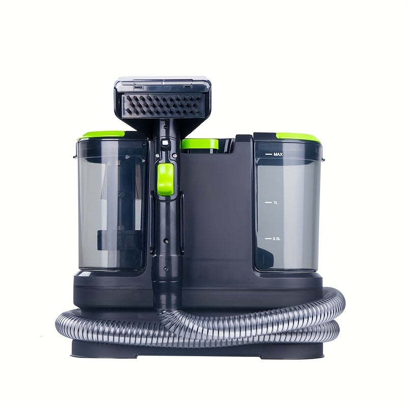 Aspirador de carpetes portátil de 800 W para limpeza de nódoas em sofás, camas, carpetes e estofos. Lavador de carpetes com aspirador, limpador profundo e removedor de nódoas. Aspirador de alcatifa com forte sucção e água.