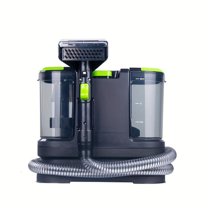 Aspirador de carpetes portátil de 800 W para limpeza de nódoas em sofás, camas, carpetes e estofos. Lavador de carpetes com aspirador, limpador profundo e removedor de nódoas. Aspirador de alcatifa com forte sucção e água.