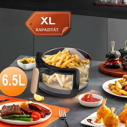 Air Fryer 6.5L 9L 10.5L Oilless 1800W Large Capacity Oven Air Fryers Healthy Cooker With 10 Preset, Visual Cooking Window, Non-Stick Basket, Dishwasher Safe