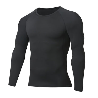 Men's Slimming Long Sleeve T-shirt, Compression Sweat Fitness Training Base Layer, Men's Waist Sculpting Sports Shapewear