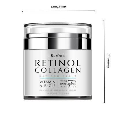 50ml Retinol Cream For Face Night And Day, Skin Cream With Retinol Collagen Face Cream, Vitamin C Moisturizer, Retinol Moisturizer For Face Sensitive Skin