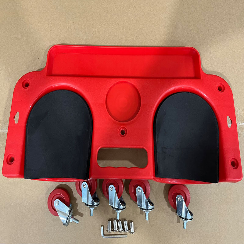 Multi-Functional ABS Rolling Knee Pad Platform with Built-in Tool Tray - Comfortable Kneeling Mat for Technicians, Carpenters, Flooring Installation, and Auto Repair