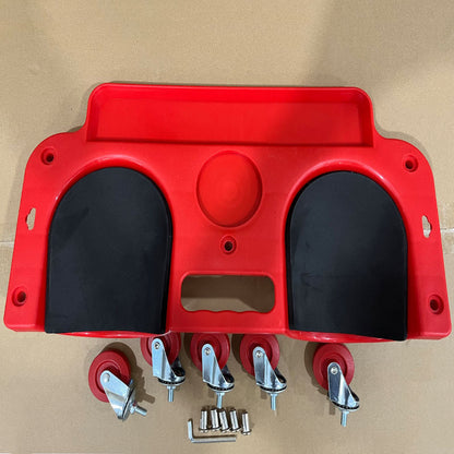 Multi-Functional ABS Rolling Knee Pad Platform with Built-in Tool Tray - Comfortable Kneeling Mat for Technicians, Carpenters, Flooring Installation, and Auto Repair