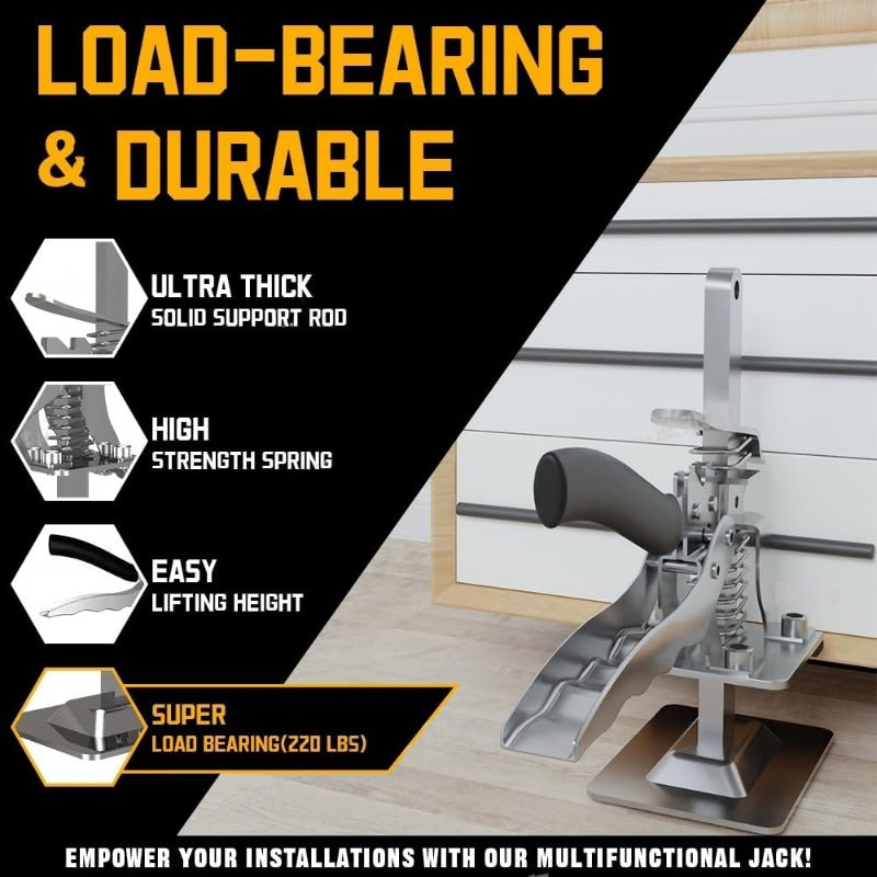 2pcs 7.5 Inch Multifunctional Furniture Lifter, Labor-saving Arm Jack, Suitable For Installing Cabinets And Door Panel Lifting, Load Capacity 220 Lbs, Manual Lifting Height 3.9 Inches