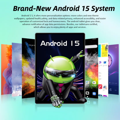Tablet PC 2 em 1 CRELANDER W30 com Android 15, 12 GB de RAM (expansível para 4+8 GB) + 128 GB de ROM, com capa, teclado, rato e caneta opcionais, Wi-Fi 2.4G/5G, GMS, GPS, Google, iPad, Tablet PC, Tablet, Pad