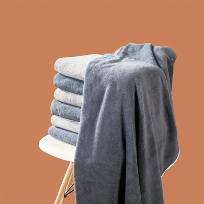 3pcs Microfiber Bath Towels, 300 GSM Super Absorbent And Quick-drying Bath Towel 70.0 X 140.0cm, Multipurpose Bath Towels For Spa, Yoga, Fitness, Bathroom