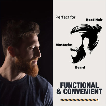 Wooden Beard And Comb Set For Men - Perfect For Beards Head Hair And Mustaches Men's Grooming Kit For Styling, Contain Wooden Comb, Bristle Brush, Scissors, Holiday Gift Father's Day Gift