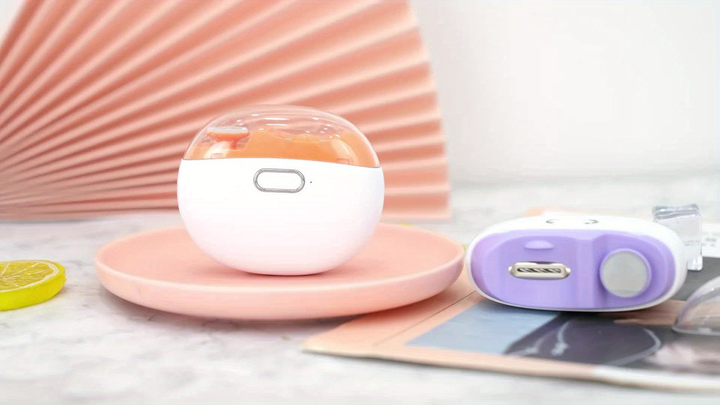 SWOSON Rechargeable Electric Nail Clipper & Polisher with LED Light - USB-Powered, Lithium-Polymer Battery, 36V/5A Fast Charging, 3-in-1 Nail Trimmer, Polisher, And File - Salon-quality Results For Home Use, Nail Polisher, Sl