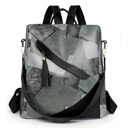 Women's Large Capacity Backpack - Anti-Theft Backpack with Zipper Closure, Adjustable Shoulder & Strap, Tassel Accent - for Travel, Work,, Everyday Commute - Secure Laptop compartment - Black Backpack for Women, Backpack for