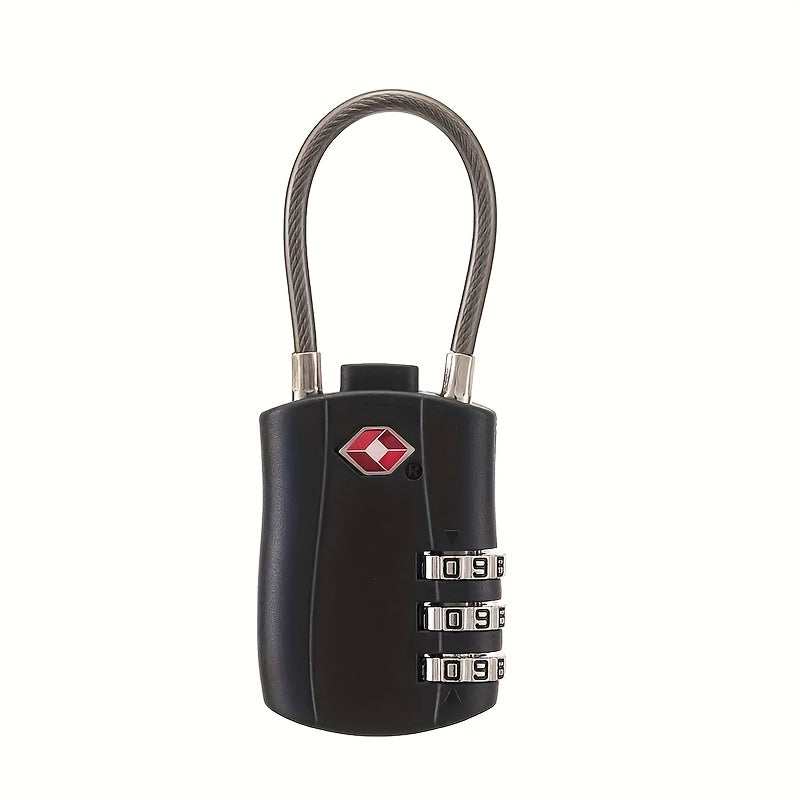 Two Tsa-Approved Combination Locks, Durable And Multifunctional Padlocks.