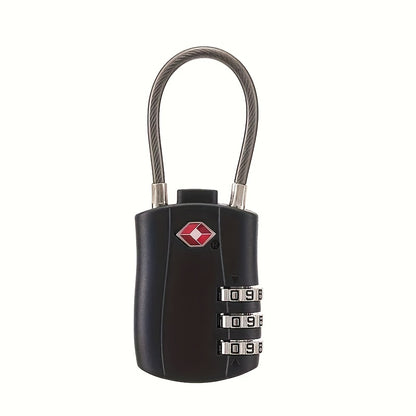 Two Tsa-Approved Combination Locks, Durable And Multifunctional Padlocks.