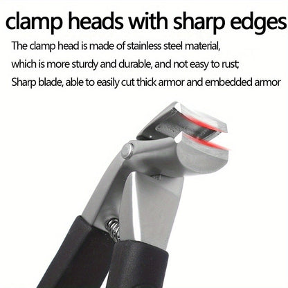 5pcs Thick Nail Toenail Clipper Set for Seniors - Angled Head Big Toe Nail Clippers with Catcher, Wide Jaw Opening Toenail Scissors Suitable for Thick Nails, Heavy Duty Nail Clippers with Nail File, Cuticle Nippers and Beauty