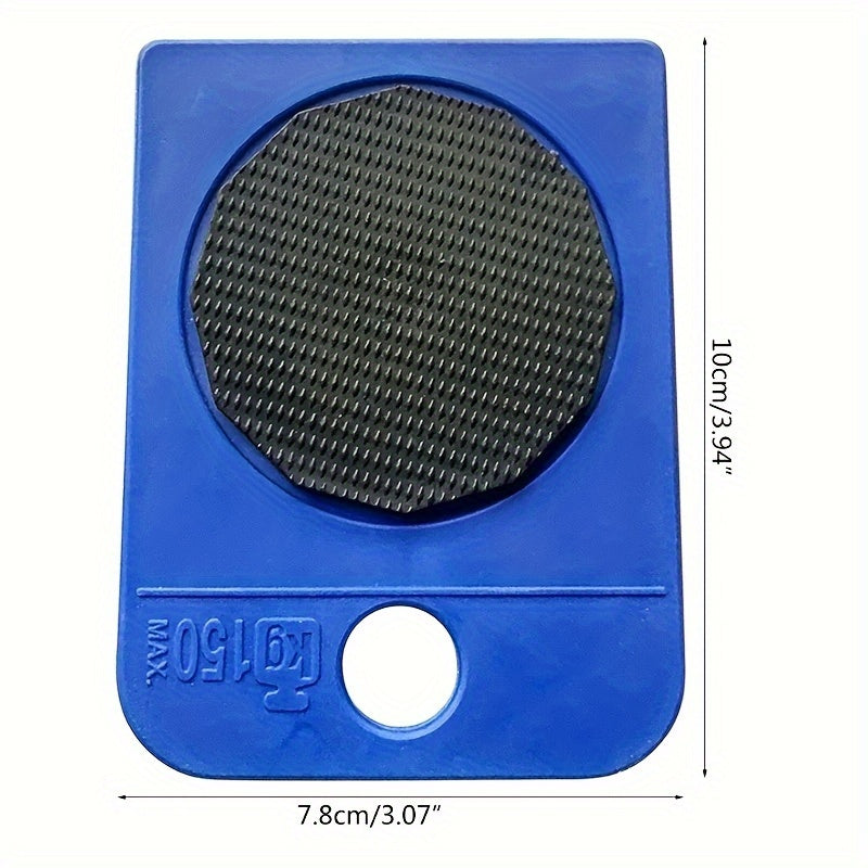 Conjunto de 5 peças para movimentação de móveis reforçados com elevador e deslizadores, azul - Ideal para mover eletrodomésticos, frigoríficos e sofás.