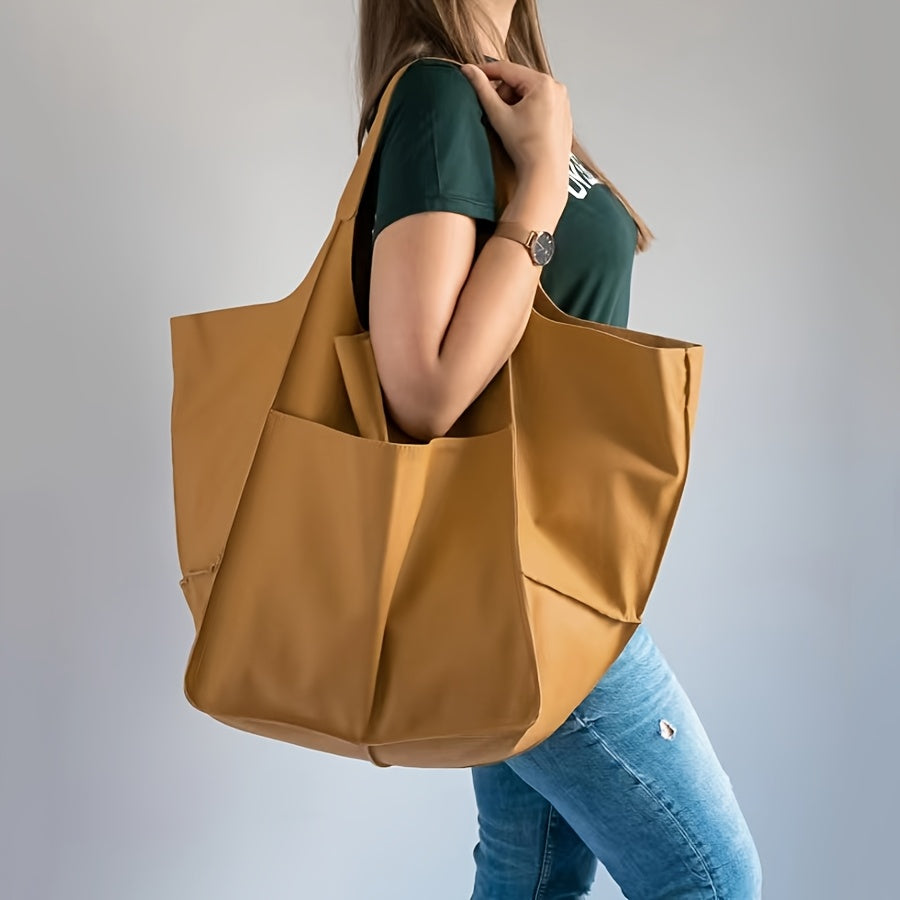 New Simple Women's       Large Capacity Tote for Shopping and Daily Commuting