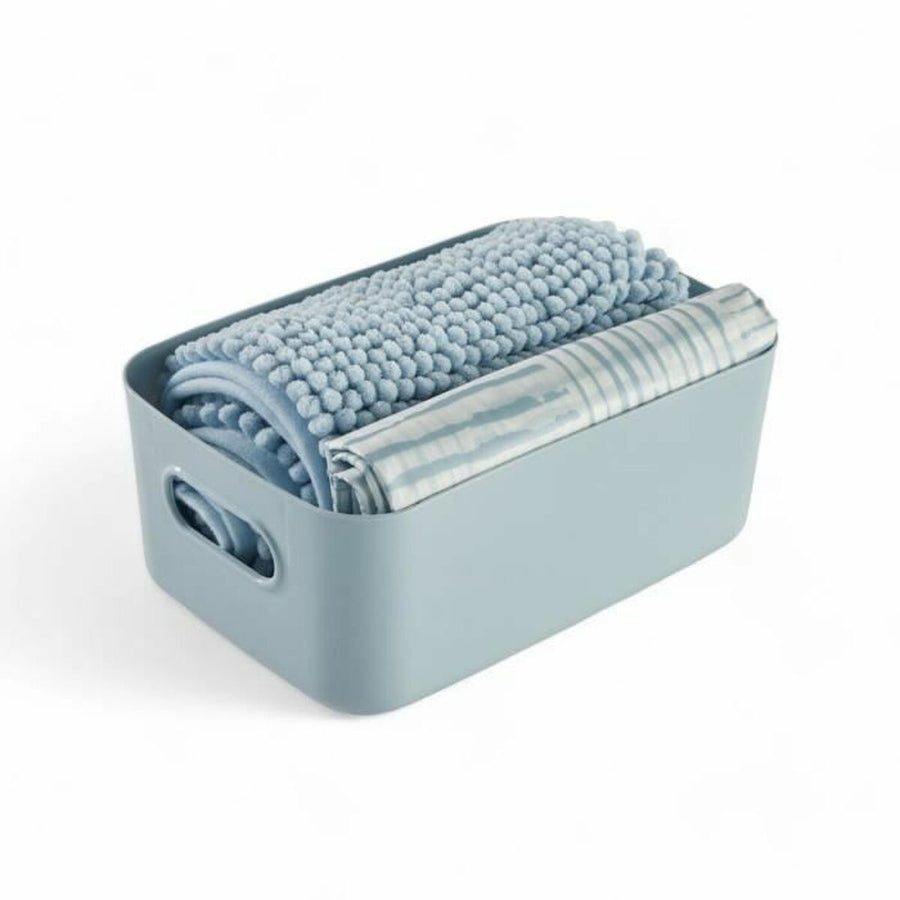TODAY HOY Blue Plastic 3-Piece Bath Set