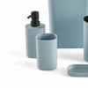 TODAY HOY Modern Blue Plastic Bath Set (5 Pieces)