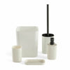 TODAY HOY Modern White Plastic Bathroom Set (5 Pieces)