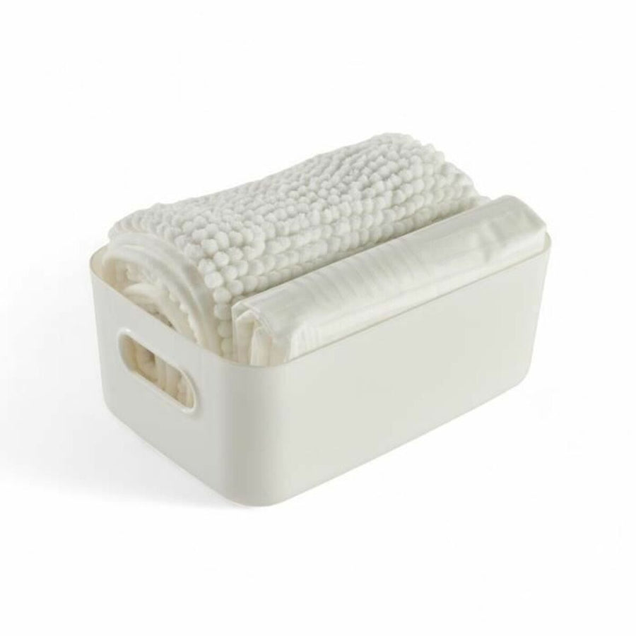 TODAY HOY Bath Set - UTILITY White Plastic 3 Pieces