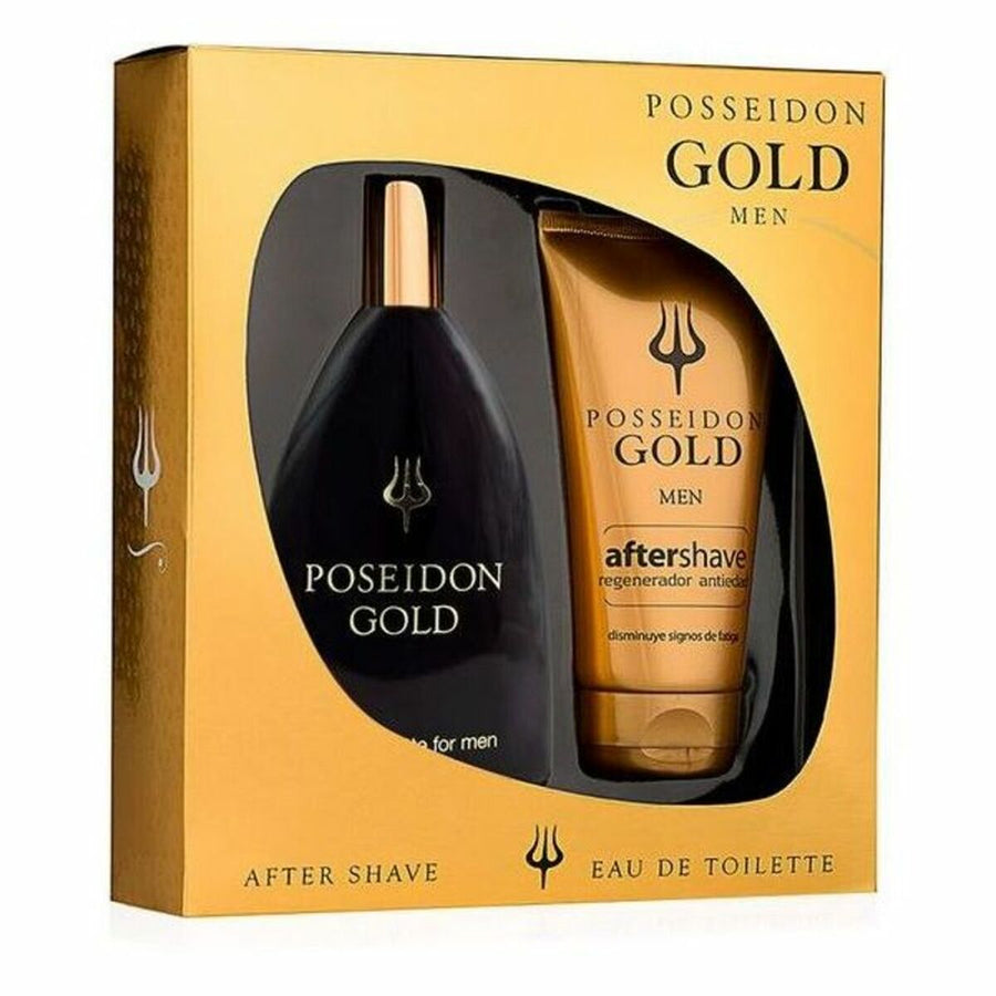 Conjunto de Perfume Homem POSEIDON GOLD FOR MEN 2 Peças