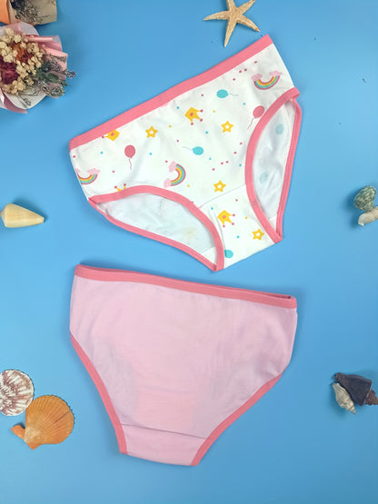 Conjunto de 8 cuecas infantis com estampas de desenhos animados, cuecas fofas para bebés e crianças pequenas, cuecas tipo biquíni macias e respiráveis.