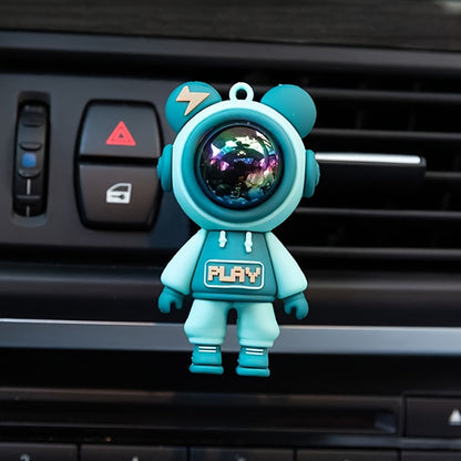 1pc Car Air Outlet Decoration Clip, Cartoon Astronaut Car Air Conditioning Aromatherapy Diffuser Clip, Car Interior Accessories (No Fragrance Oil) Eid Al-Adha Mubarak