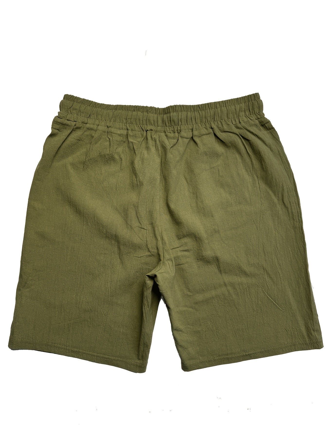2pcs Men's Casual Shorts - Regular Fit with Pockets, Solid Color (Black & Beige), Breathable Fabric for Summer, Beach & Casual Attire, Warm Weather Clothing, Timeless Style, Lightweight Material, Summer Wardrobe