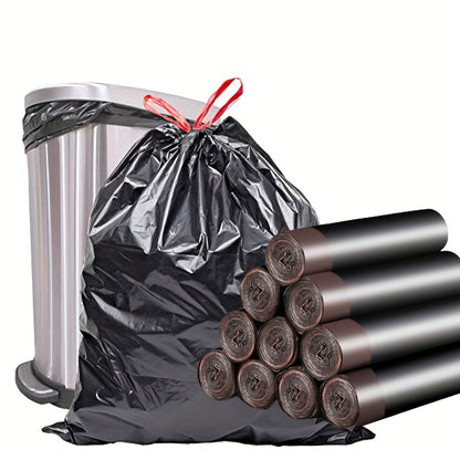 20/50/100pcs Heavy Duty Leakproof Trash Bags with Drawstring Closure - Extra Thick, Tear-Resistant, for Kitchen, Home, Restaurant, Commercial Use - Compatible with Trash Cans & Bins - (20/50/100 Count), Restaurant Waste Dispo