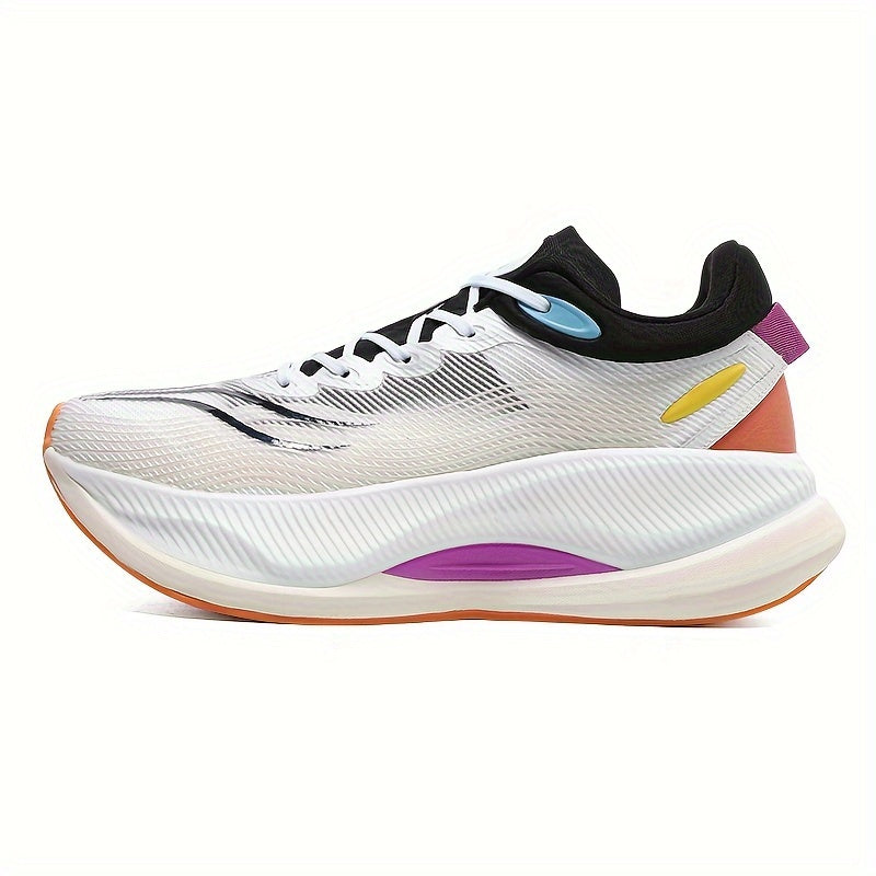 Ténis de corrida versáteis para homem e mulher - Ténis elegantes de cano baixo com fecho de cordões, topo em tecido leve e respirável, sola de borracha para treinos ao ar livre e no ginásio, ideais para corrida matinal e noturna e exercício no parque.