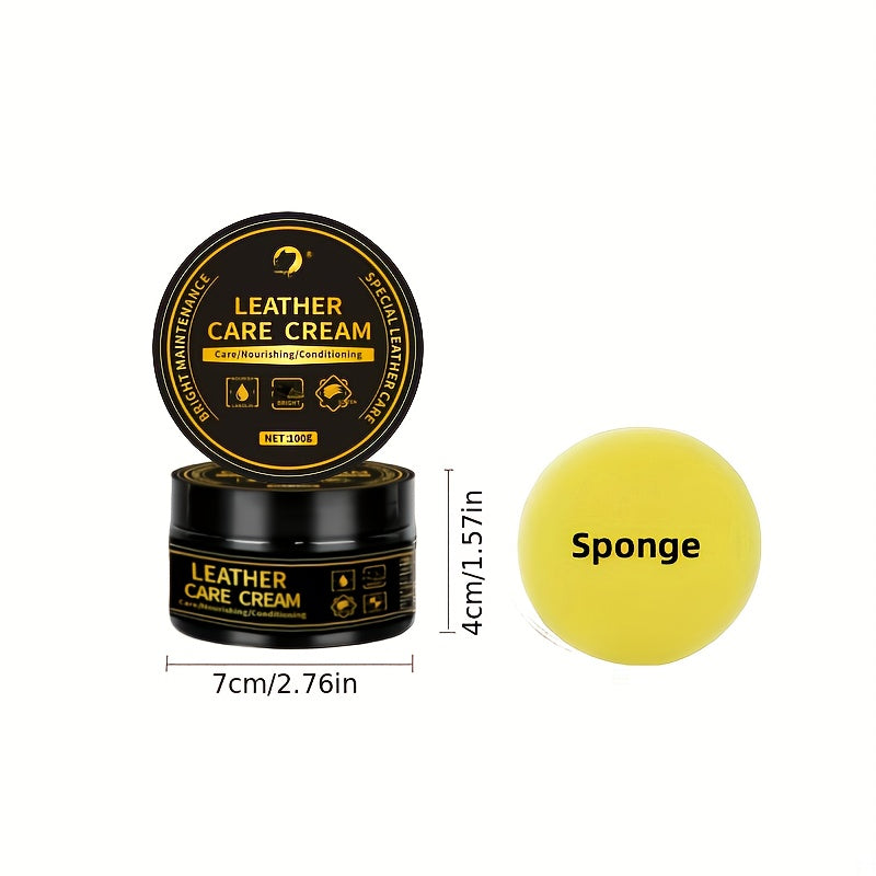 1pc 100G Car Interior Wax Maintenance Wax for Leather Care, Dashboard Wax, Car Renovation Agent, Polishing Wax, Enhances Plastic And Leather Restoration, Prevents Aging And Whitening.