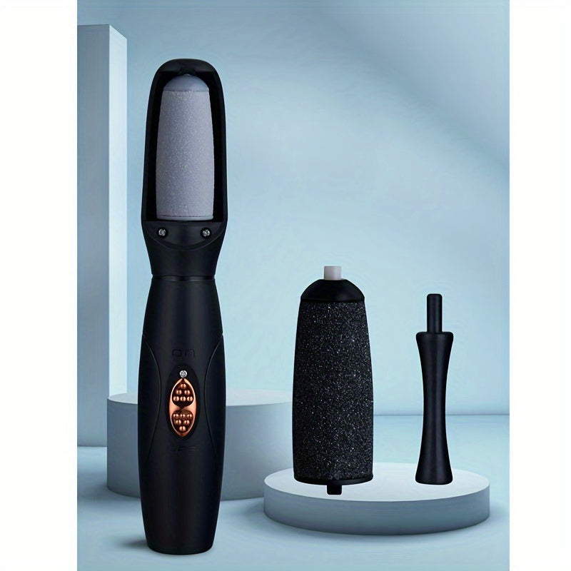 Removedor de calos elétrico para os pés, lixa de pés portátil e recarregável com esmeril para os pés.